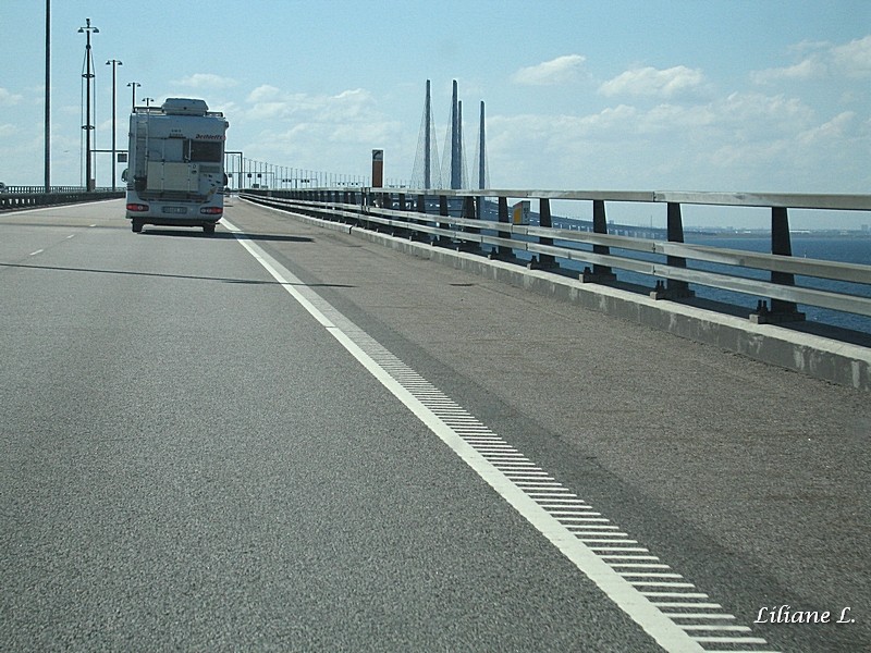 Le pont de Malmö qui relie la Suède au Danemark