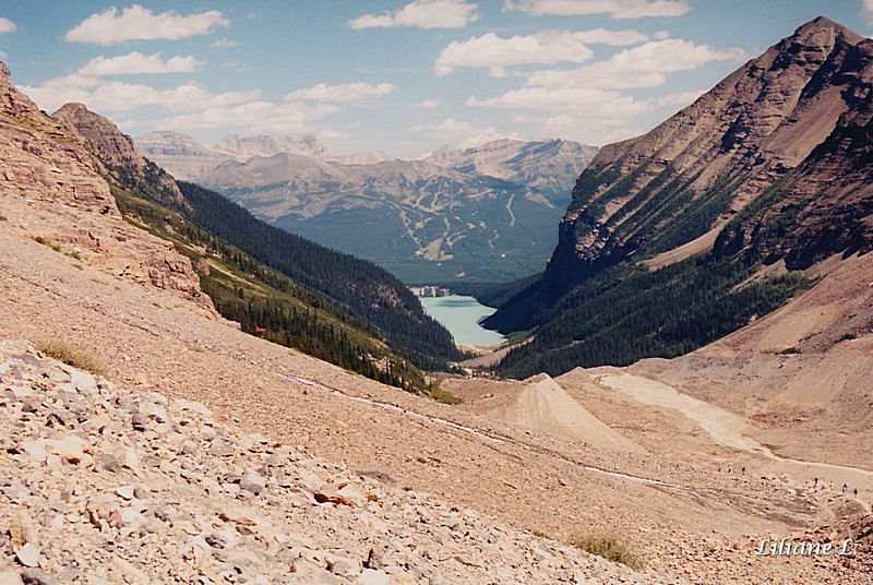 Lac Louise vue du Glacier Victoria