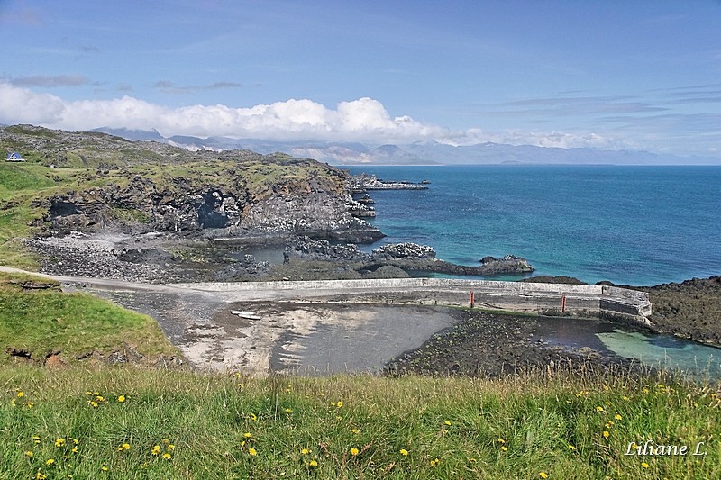 arrivée du sentier d'Hellnar