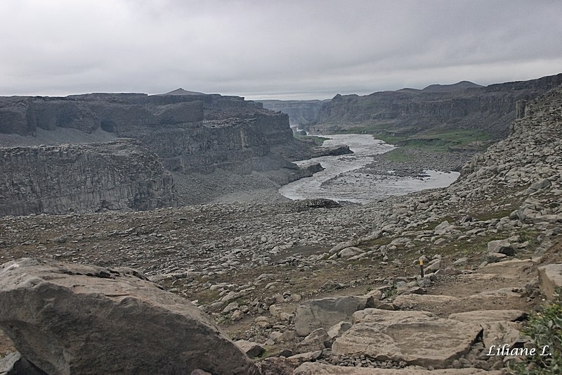 le canyon à Dettifoss