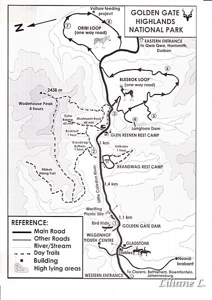 Carte Golden Gate NP