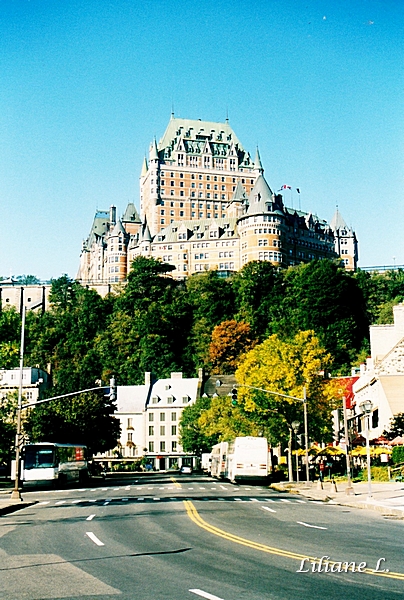 Le château de Frontenac et la ville basse